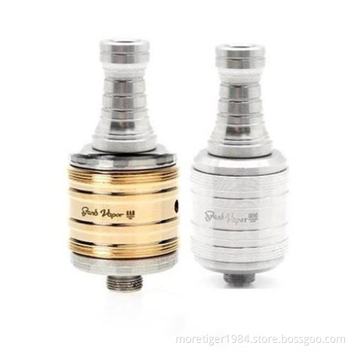 2014 newest Trident atomizer clearomizer rda with dripping dropping atomzier for e cigarette stainless and 24k gold instock DHL